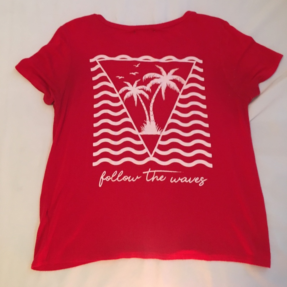 Papaya Red Tee Short Sleeve